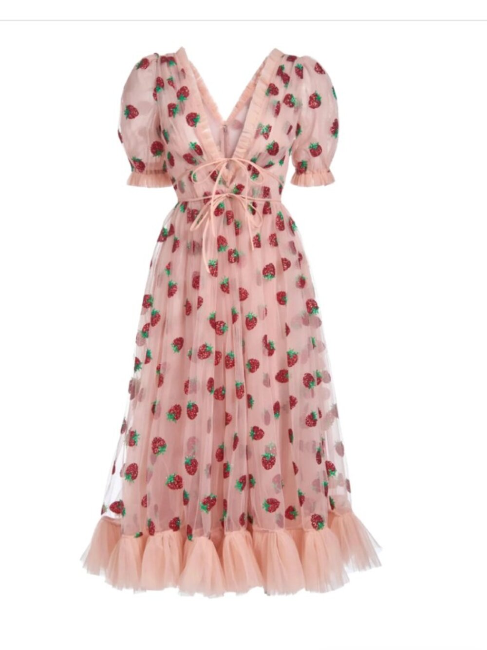 Lirika Matoshi Strawberry Midi Dress